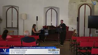 EURSAX 2024: Duo Carrozzo-Fasiello plays Soli sotto lo stesso cielo (2022) by Graziano Riccardi