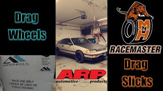 Figuring out the Drag Wheel and Drag Slick Setup on my 1991 Honda CRX