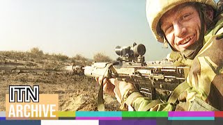 Desert Storm Footage | British Army Prepare for Trench Warfare with Iraqi Troops (1991)