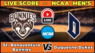 🔴 LIVE: St. Bonaventure at Duquesne | NCAA Men's Basketball Scoreboard | Jan 28 | A-10 Rivalry