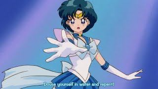 Super Sailor Mercury's transformation (Sailor Moon SuperS: Ami's First Love, 1995)