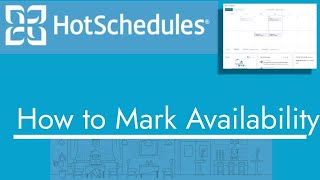 Mark Availability in HotSchedules | Avoid Scheduling Conflicts