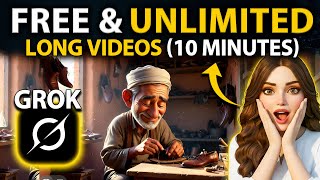 Generate Long YouTube (16:9) Videos Using Grok AI | FREE & UNLIMITED