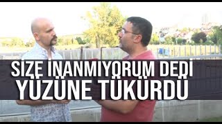 Beyaz TV muhabiri Levent Kelleci, Atalay Demirci'nin yüzüne tükürdü