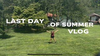 last day of summer break| walk, grwm, tsitp