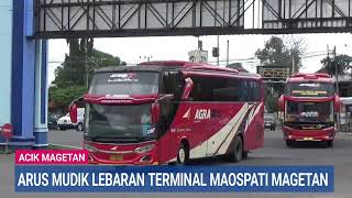 MAGETAN - Arus Mudik Lebaran Terminal Maospati 2026