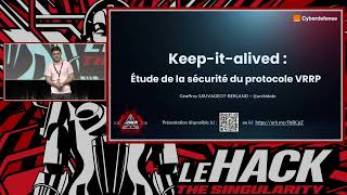 🇫🇷 Keep-it-alived: A study of VRRP protocol security - Geoffrey Sauvageot-Berland
