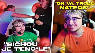 JLTOMY ET BICHOU LA BAGARRE 🥊🥊 JLAMARU TROLL NATEOS !! (best of twitch)