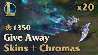 GIVE AWAY!  20 Winterblessed Hecarim Skins + Emerald Chromas