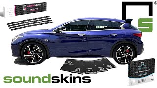 SoundSkins Pro Door kit & Speaker Rings: Infiniti QX30S & Mercedes GLA 250 AMG45