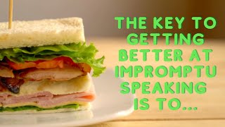 Impromptu Speaking Tips
