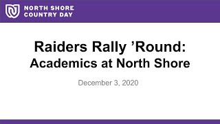 NSCD Raiders 'Rally Round Academics at North Shore