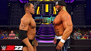 WWE 2K22: THE ROCK VS. HOLLYWOOD HULK HOGAN (ICON VS. ICON) | WRESTLEMANIA 18