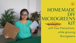 Homemade microgreens DIY kit | Precautions you must take before growing microgreens | Grow at home