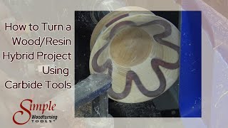 Woodturning an Ash Maple Bowl with Resin Groove | Simple Woodturning Tools Hybrid Turning Tutorial