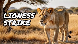 You Won't Believe How Close This Lioness Got to Her Waterbuck Prey