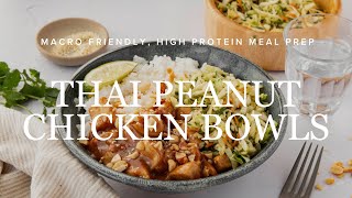 Thai Peanut Chicken Bowls