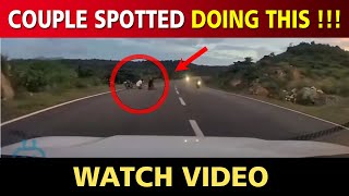 Couple Sits on Highway To Click a Selfie , THEN THIS HAPPENED !