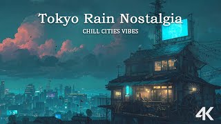 Tokyo Rain Nostalgia 🌙 80s 90s Lofi Hip Hop Mix for Study, Work & Calm Rain Nights