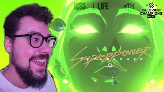 Mikey Reacts to VALORANT Champions 2024 Anthem SUPERPOWER ft. KISS OF LIFE and Mark Tuan