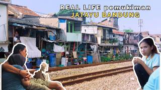 asli Indonesia❗️intip aktifitas warga lokal diPemukiman Padat JATAYU Bandung | WALK TOUR SLUMS🇮🇩