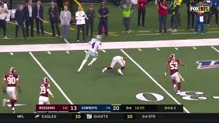 Dak Prescott with the mean STIFF ARM to the Redskins Defender 😱😱😱