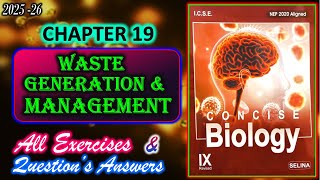 Waste Generation and Management | Class 9 Biology Chapter 19 |All Answers | 2025-26
