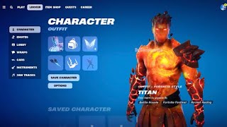 Titan Skin with Lava Style..