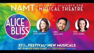 NAMT Festival Town Hall: Meet Karen Hartman, Adam Gwon & Jenny Giering of ALICE BLISS