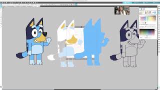 Layering BLuey in Silhouette Studio