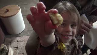 Roasting Chestnuts at Genesee Country Village & Museum