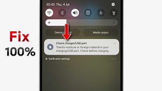 Fix Check charger/USB port There's moisture or foreign material in your charging/USB port Problem