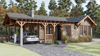 950sq ft (88m2) A Peaceful Cottage Retreat – Rustic Charm and Warmth All Around
