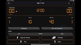 PressBox Football Stats - Live Scoring Home Screen