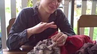 blogging and knitting