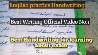 English Handwriting daily practice|  Clean and improvement writing