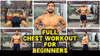 Full chest workout for beginners-Natural fitness |V20| #fitness #chest #gymvideos #surithejury