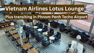Vietnam Airlines Lounge, Saigon Airport + Saigon to Vientiane Flight 