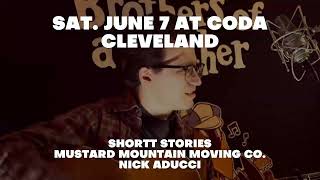 SHORTT STORIES + MUSTARD MOUNTAIN MOVING CO. + NICK ADUCCI at CODA IN CLEVELAND