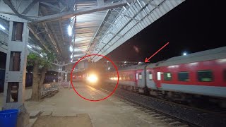 Dangerous Overtake In Indian Railways History!!! Superfast Train Overtakes Garibrath Express