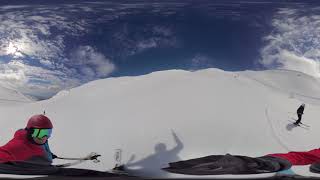 Skiing in the Hermon Mountain [Shot with the Vuze XR 360° Camera, 5.7K, No edits]