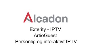 Exterity - ArtioGuest - gjør IPTV personlig