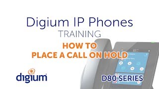 Digium D80 IP Phones Training | How to Place a Call on Hold