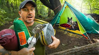 using nothing but VINTAGE / RETRO camping gear