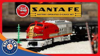 Santa Fe Flyer Freight Battery Operated O Gauge Set