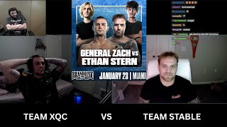 xQc's fighter General Zach pressed Stable Ronaldo's fighter Ethan Stern to see if he was LEGIT!