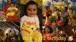 cheeku😍 half birthday celebrations🥳||6 months birthday||#vairalvideo #domecafe