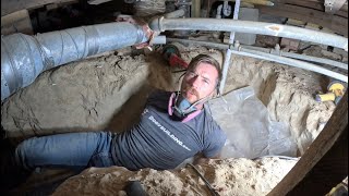 Plumbing Day 3! Tying it All Together! (Full Frame) #diy 