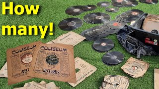 Big box of records! Going through some of them and looking at the interesting record sleeves also