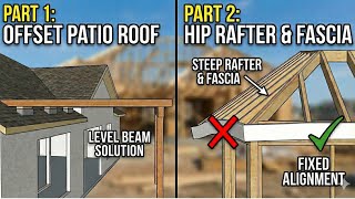 Rafter Geometry and Fascia Alignment - Raising Roof Sections and Modifying Overhangs